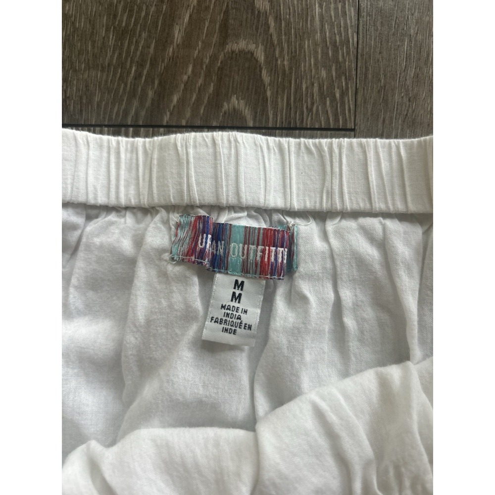 Urban Outfitters Cotton Lace Tiered Midi Skirt Cottagecore Boho Fairy Feminine - Picture 2 of 6